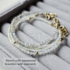 Dainty gold filled moonstone bracelet