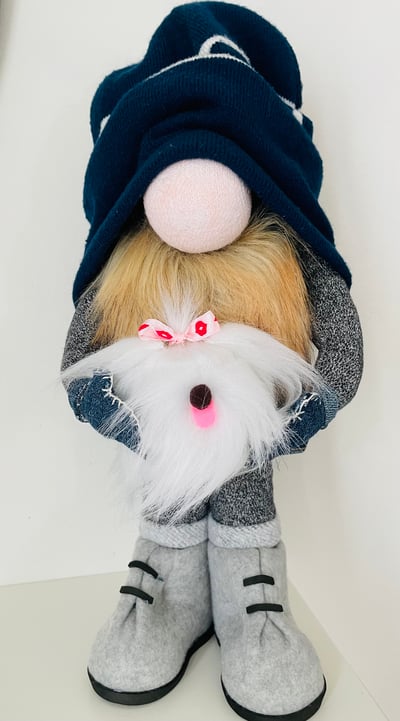Image of Gnome small holding a dog
