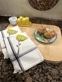 Hand Stamped Towels with Boarder