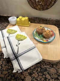 Image 2 of Hand Stamped Towels with Boarder