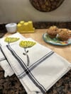 Hand Stamped Towels with Boarder
