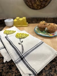 Image 1 of Hand Stamped Towels with Boarder