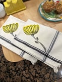 Hand Stamped Towels with Boarder