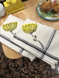 Image 3 of Hand Stamped Towels with Boarder