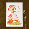 Mushroom Umbrella Prints