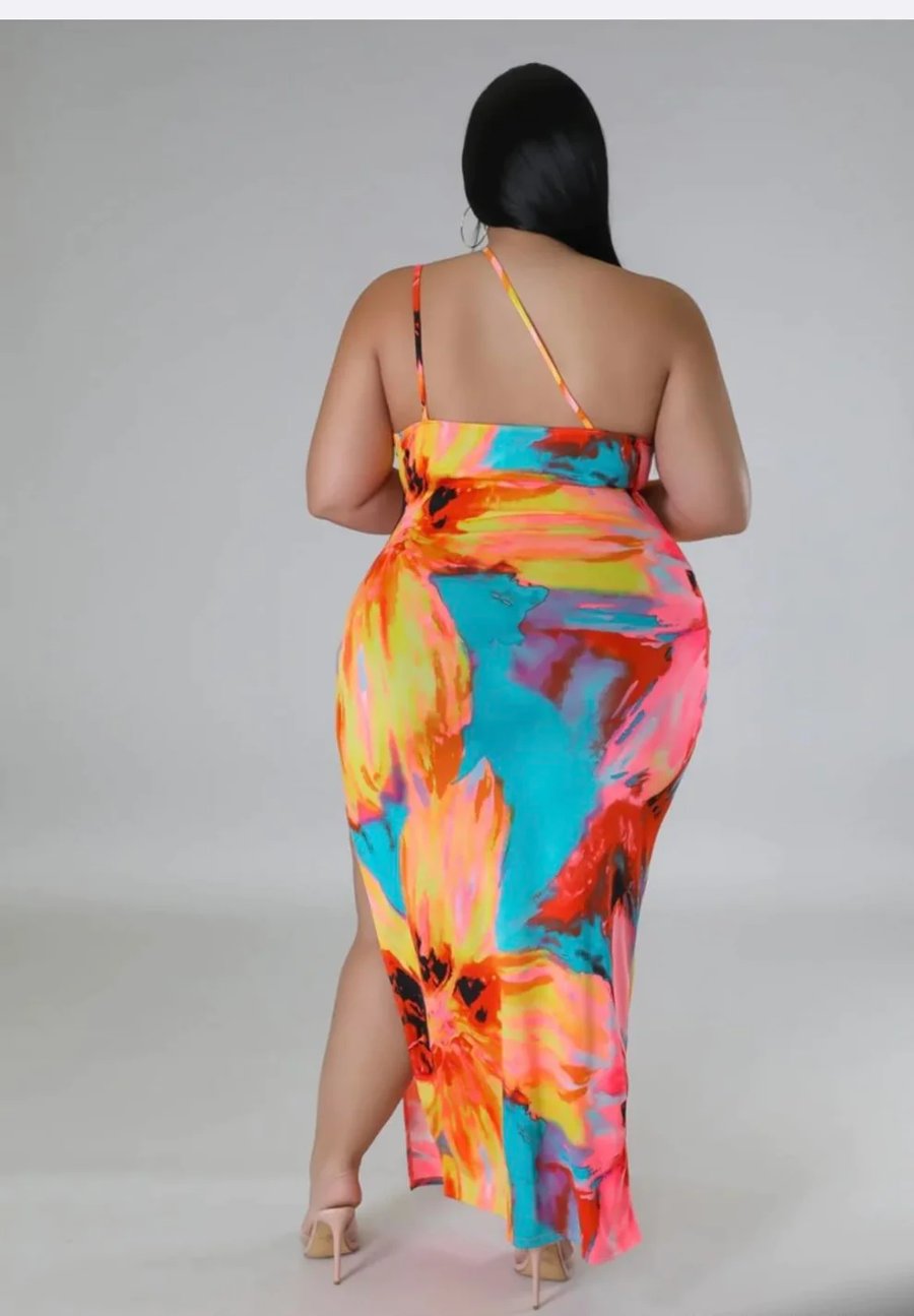 Image of 3PACK PLUS SIZE "TROPICAL BABE" MAXI DRESS