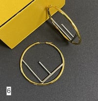 Image 6 of Brand Hoop Earrings 