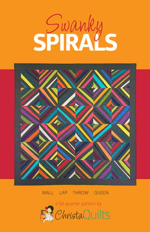 Swanky Spirals Quilt Kit Throw Size 80" x 80" Includes Pattern