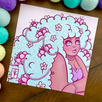 Flower Hair Art Print