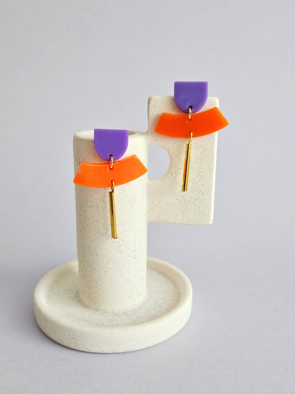 Image of Pendientes CALYPSO - Morado/naranja