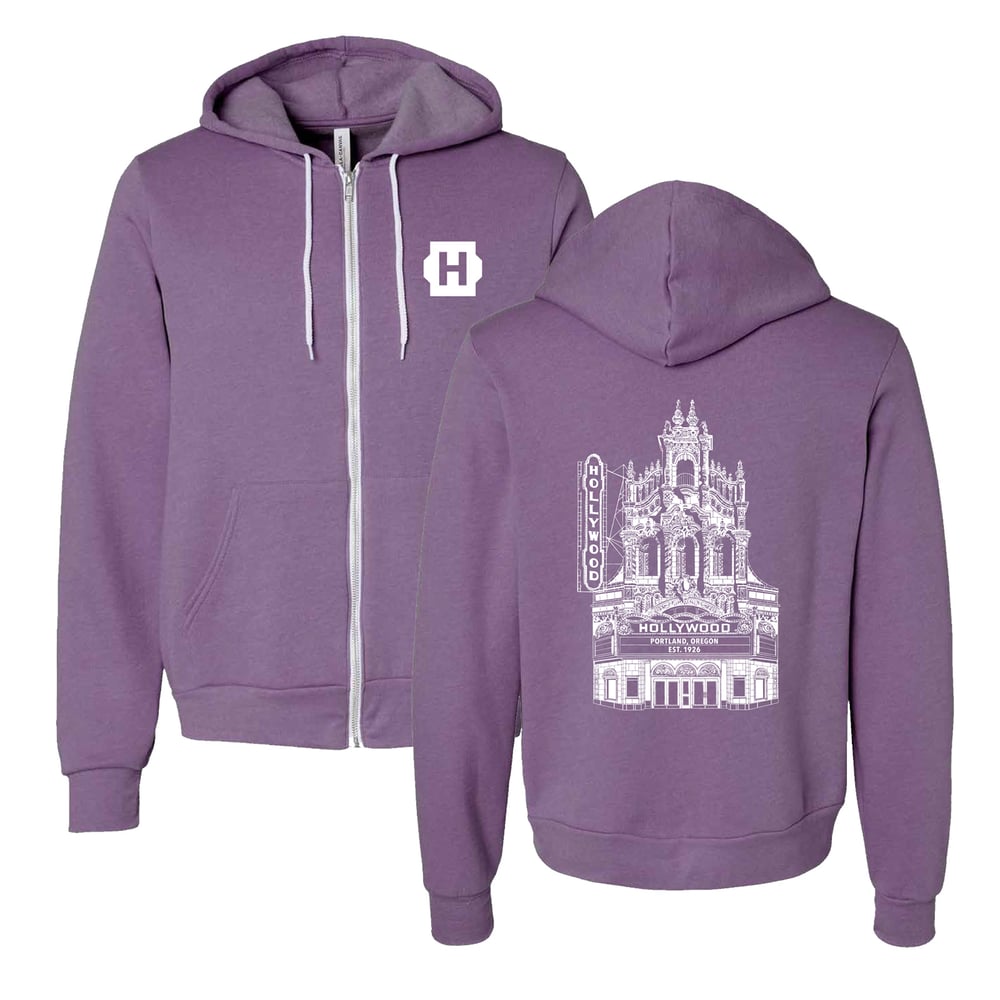 Image of Hollywood Theatre Hoodie - Heather Purple