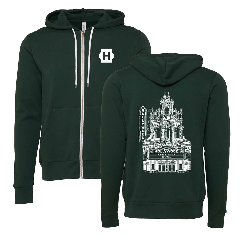 Image of  Hollywood Theatre Hoodie - Forest Green
