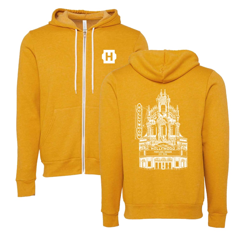 Image of Hollywood Theatre Hoodie - Heather Mustard