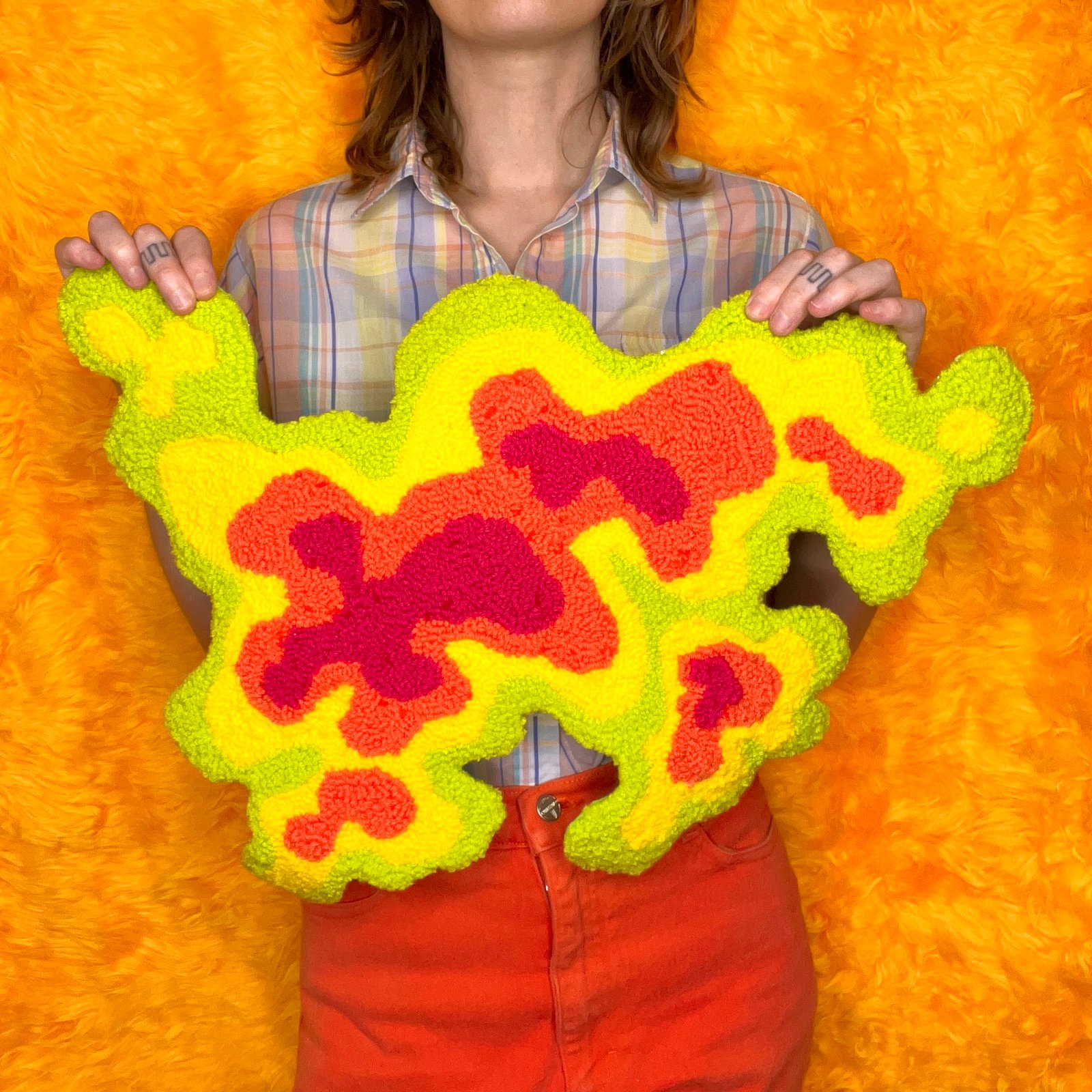 Tropical Rainblob Tufted Wall Hanging | Sunshine Dimension
