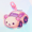 Image of Korilakkuma Cream Bear Car Clear Double-Sided Acrylic Charm