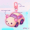 Image of Korilakkuma Cream Bear Car Clear Double-Sided Acrylic Charm