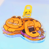 Image of Garfield Telephone Clear Double-Sided Acrylic Charm