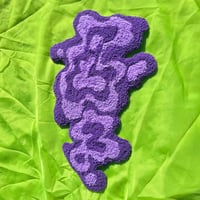 Image 3 of Purple Rippled Blob Tufted Wall Hanging