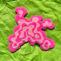 Image 2 of Pink Rippled Blob Tufted Wall Hanging