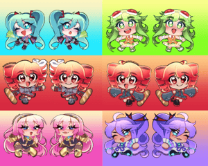 Image of Vocaloid keychains +Mesmerizer