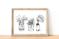 Tropical Trio Art Print