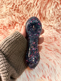 Image 8 of Sparkly Freezable Glitter Glass Pipe  Thick Glass Pipe    