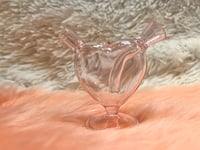 Image 8 of 2.5"Mini Pink Heart Bubbler Thick Glass Water Pipe