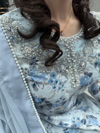 Image 5 of blue georgette