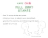Anime Chibi Full Body Stamps