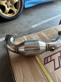 Image 2 of Tsudo 1997-05 Subaru Impreza 2.5RS EJ Catless Resonated Downpipe $200