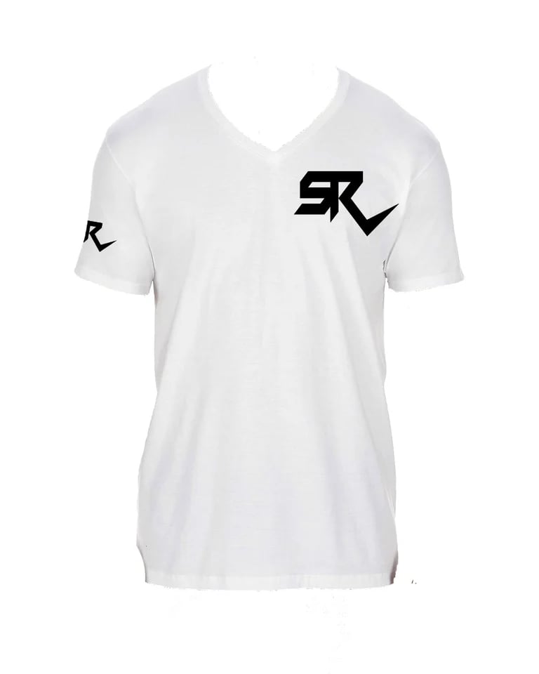 Image of White V-Neck