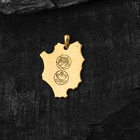 Image 2 of Gold Mushin Amulet by Anthony Waters