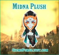Image of Midna Plush PREORDER July - Legend of Zelda Twilight Princess Plushie True Form Midna