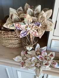 Image 3 of Memory Forever Flowers custom created for a client from a loved ones doilies 