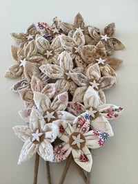 Image 2 of Memory Forever Flowers custom created for a client from a loved ones doilies 