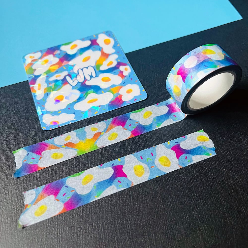 Image of Eggs & Rainbow Washi Tape