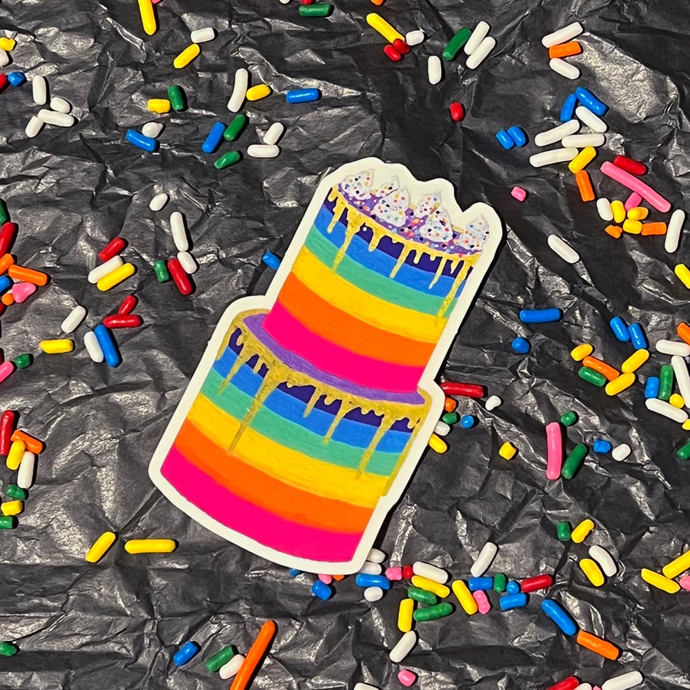 Image of Rainbow Cake Sticker