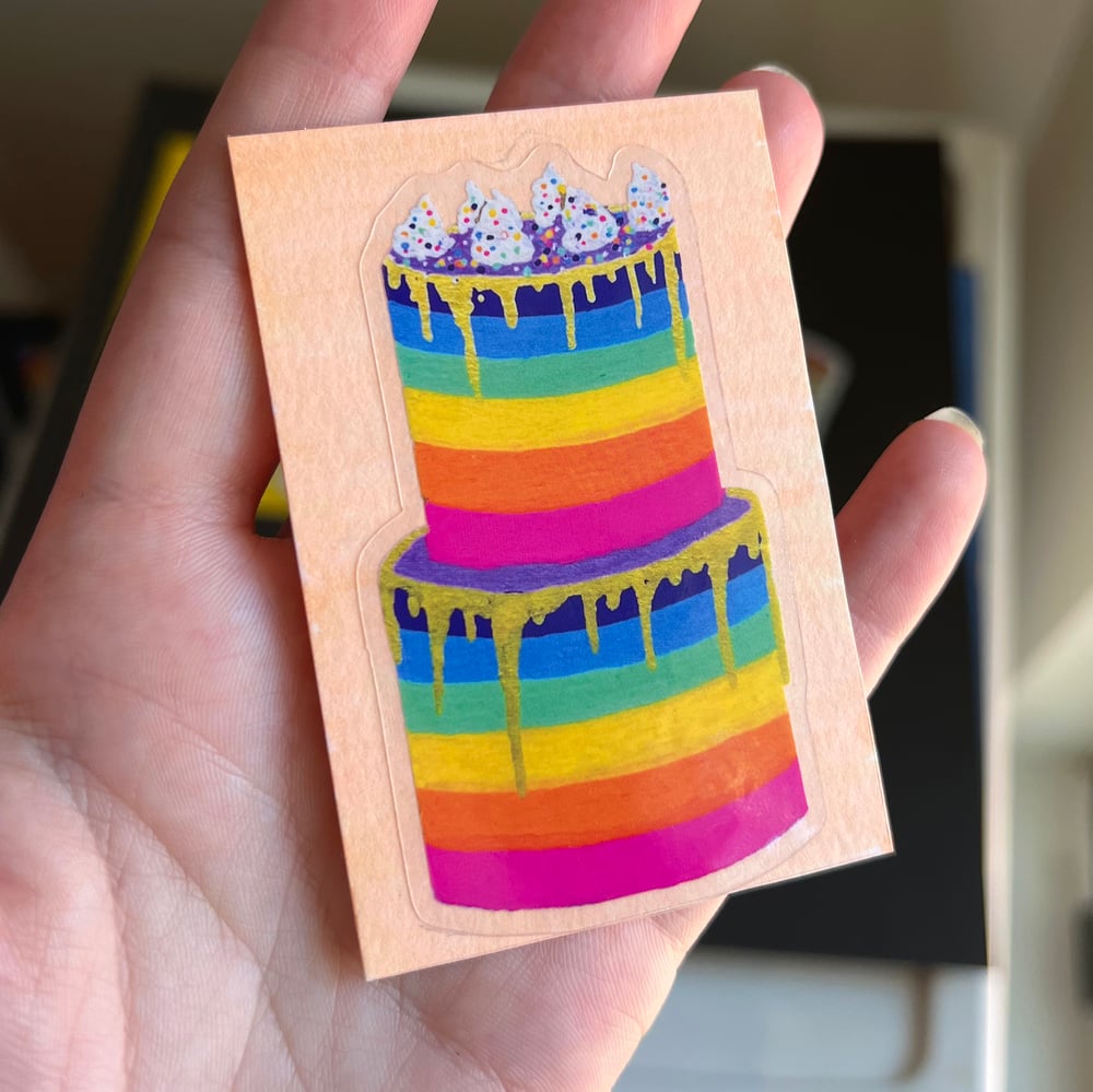 Image of Rainbow Cake Sticker