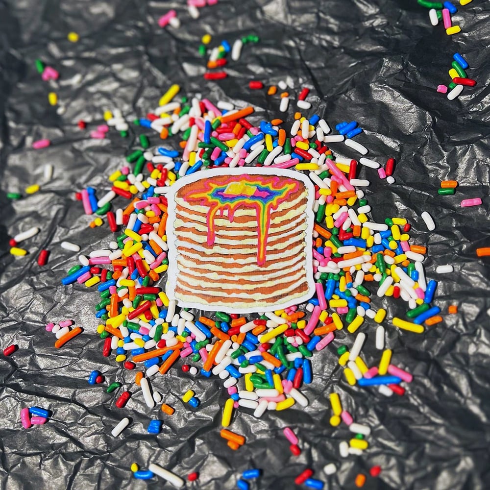 Image of Trippy Syrup Pancakes Sticker