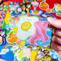 Image 1 of Eggs and Bacon Clear Sticker