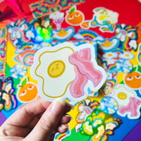 Image 3 of Eggs and Bacon Clear Sticker