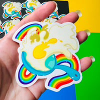 Image 3 of Ride the Wave Clear Sticker