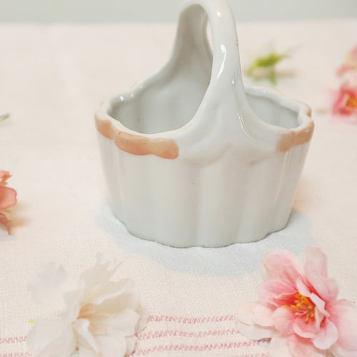 Image of Mini panier à fleurs en céramique