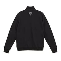 Image 3 of OLD KATAKANA QUARTER ZIP - BLACK