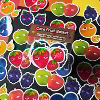 Image 1 of Cute Fruit Basket Sticker Pack