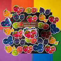 Image 2 of Cute Fruit Basket Sticker Pack