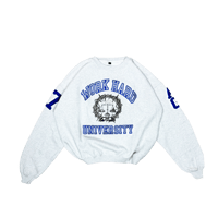 Image 1 of Work Hard College Crewneck - ice grey