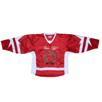 Image 1 of Work Hard Hockey Jersey satin red