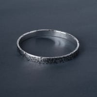 Image 2 of NOTCHED Hammered Bangle