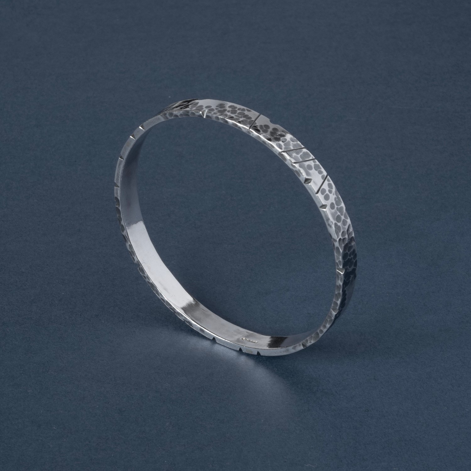 Image of NOTCHED Hammered Bangle